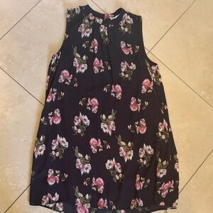 DR2 Black Floral Mini Dress